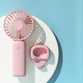 Mini Portable Handheld Fan Rechargeable Battery Electric Cooling Device Wearable Three Options