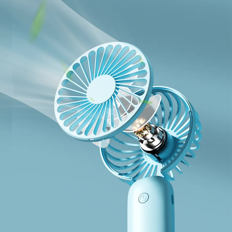 Mini Portable Handheld Fan Rechargeable Battery Electric Cooling Device Wearable Three Options