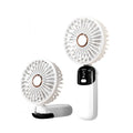 Small Air Cooling Fan Summer Mini Hand Fan 5 Speed Levels Handheld Rechargeable Portable Fan